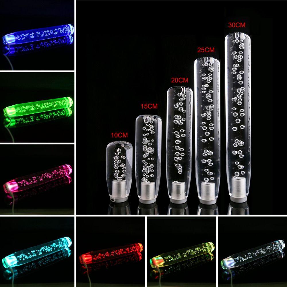 Auto Replacement Parts Manual Gear Stick Knob Car Shift Knob LED Light Shifter Bubble Shifter Lever