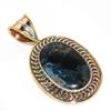 Натуральный камень Питерсит Двухцветный Кулон из стерлингового серебра 925 пробы 1,50" l7U37