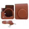 PU Leather Mini Camera Case Bag with Adjustable Shoulder Strap for Instax Mini 40 CameraBrown