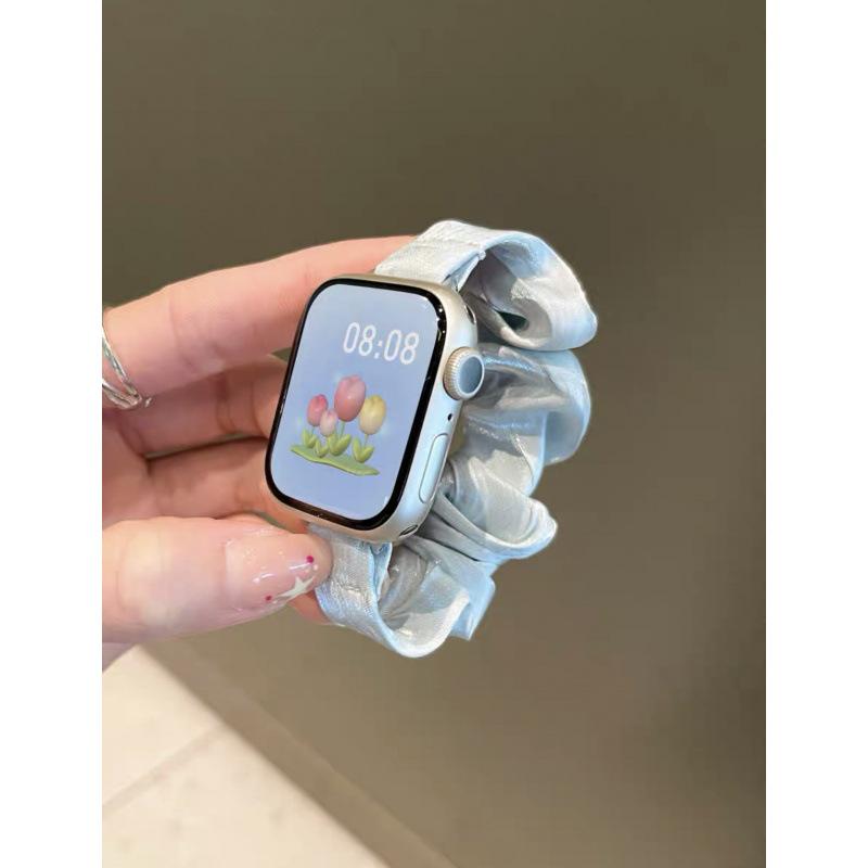 Для Apple Watch 8 9 10 Ремешок для Apple Watch iwatch 11 SE Чувство Французский Жемчужный Повязка-ремешок