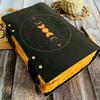 400 Page Large Vintage Handmade Leather Journal, Leather Print Moon Journal,