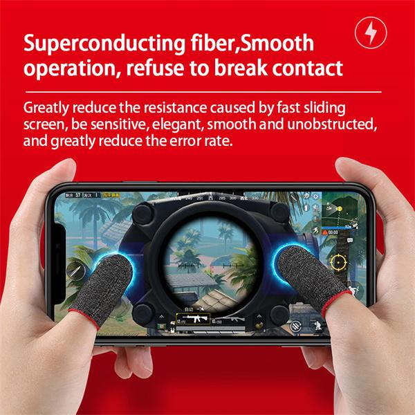 Игровой рукав для пальцев, дышащие кончики пальцев для мобильных игр PUBG, устойчивый к поту, противоскользящий чехол для пальцев