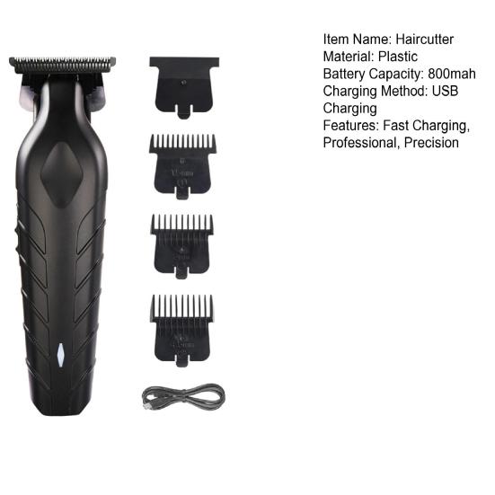 Машинки для стрижки волос для мужчин с бесшумным мотором, электрическая бритва, быстрая зарядка через USB, парикмахерская