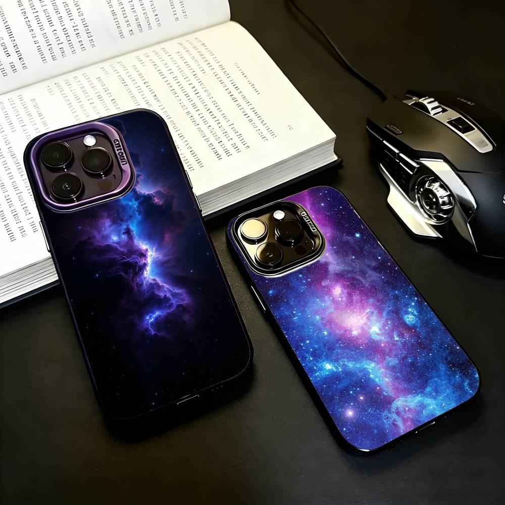 S-Space Для Galaxy Art Черный Конфетный серебристый чехол для телефона Чехол для телефона Для iPhone17,16,15,14,13,12,11 Plus,Pro Max