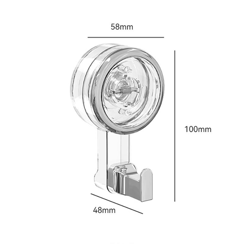 Removable Vacuum Suction Cup Hooks Bathroom Robe Towel Holder Hook Kitchen Home Daily Accessories