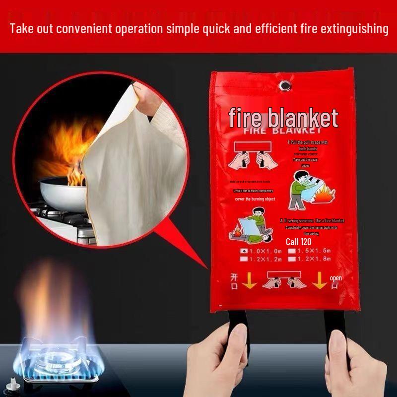 Commercial Kitchen Fire Blanket - Fire Safety & Escape Tool