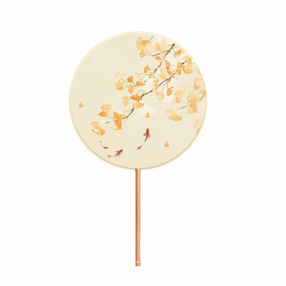 Silk Material Chinese Round Hand Fan Embroidery Design Cheongsam Tang Suit Fan  Wedding Ceremony