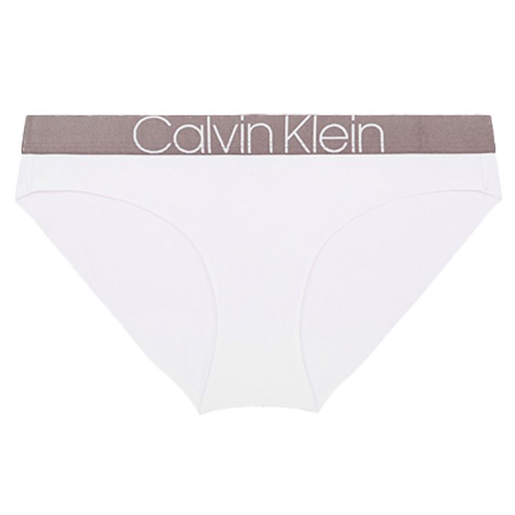 Calvin Klein Shiny Gravity Smooth Lightweight Stretch Bikini Briefs Women Underwear White QF6257AD-100