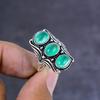 Green Onyx Handmade 925 Sterling Silver Jewelry Ring Size 7 Gift For Her T5T19