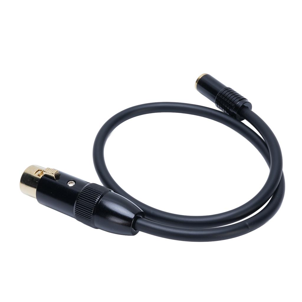 XLR to 3.5mm Stereo Cable 1.6ft XLR Female to 3.5mm 18 Inch Female Balanced Sound Converter
