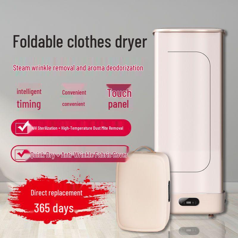 Smart Foldable Automatic Ironing and Drying Machine with Integrated Garment Steamer