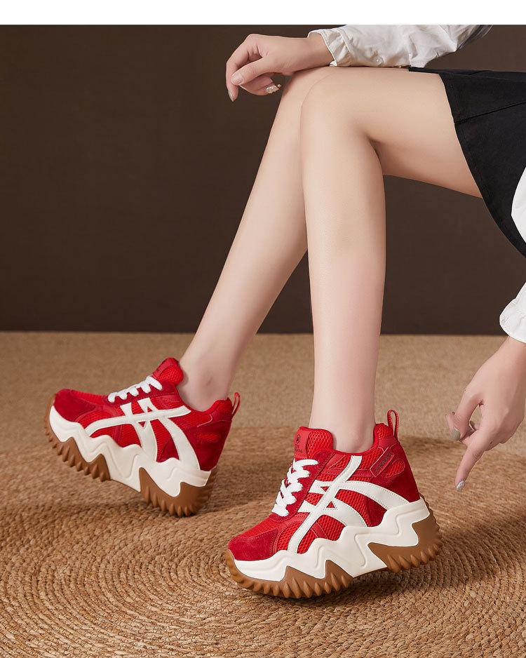 Yueyu женские кроссовки на толстой подошве с внутренней платформой, увеличивающей рост, новинка осени 2025 года, суперхит, легкие, удобные и универсальные повседневные спортивные кроссовки