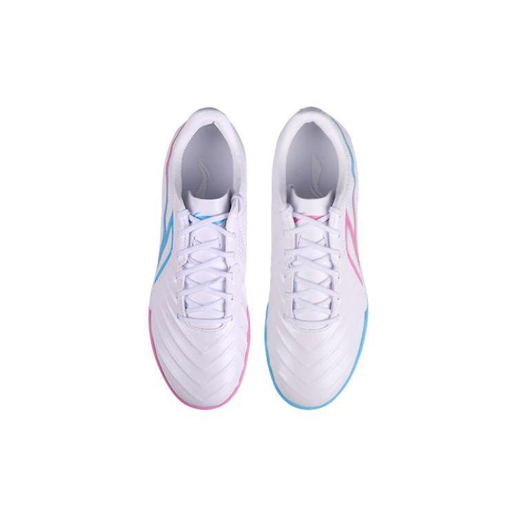 Li Ning TF Искусственный газон Удобные Универсальные Амортизирующие Прочные Футбольные Бутсы Унисекс Футбольные Бутсы Стандартные-Белые YSTT031-4