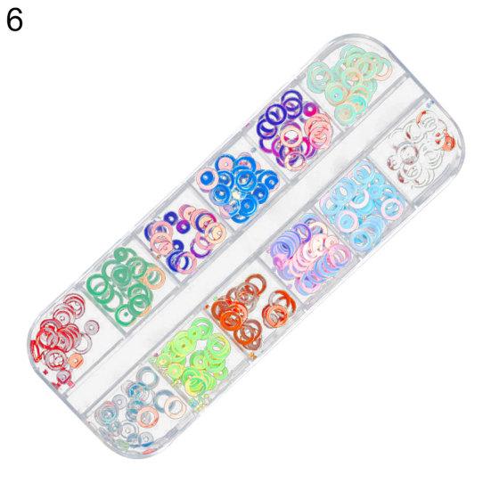 Нейл-арт бабочка звезда сердце круг блестки своими руками блестящие хлопья маникюр декор