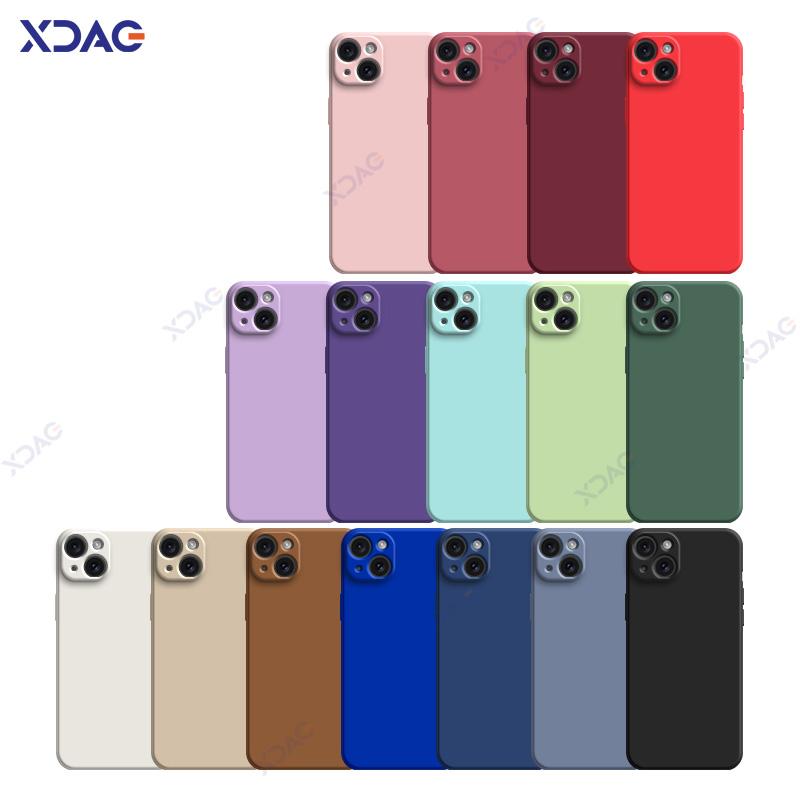 Роскошный мягкий чехол для iPhone 14 15 Pro Max Plus 5G 360 Edge защитный жидкий силиконовый корпус для мобильного телефона