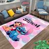 №3 Ковер на тему Диснея «Лило и Стич»! Коврик для спальни, гостиной, кровати, Нескользящий, Изысканный домашний декор, Прочный, Машинная стирка