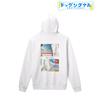 Dog Signal" Anime Scene Back Print Hoodie, Men's, Size L