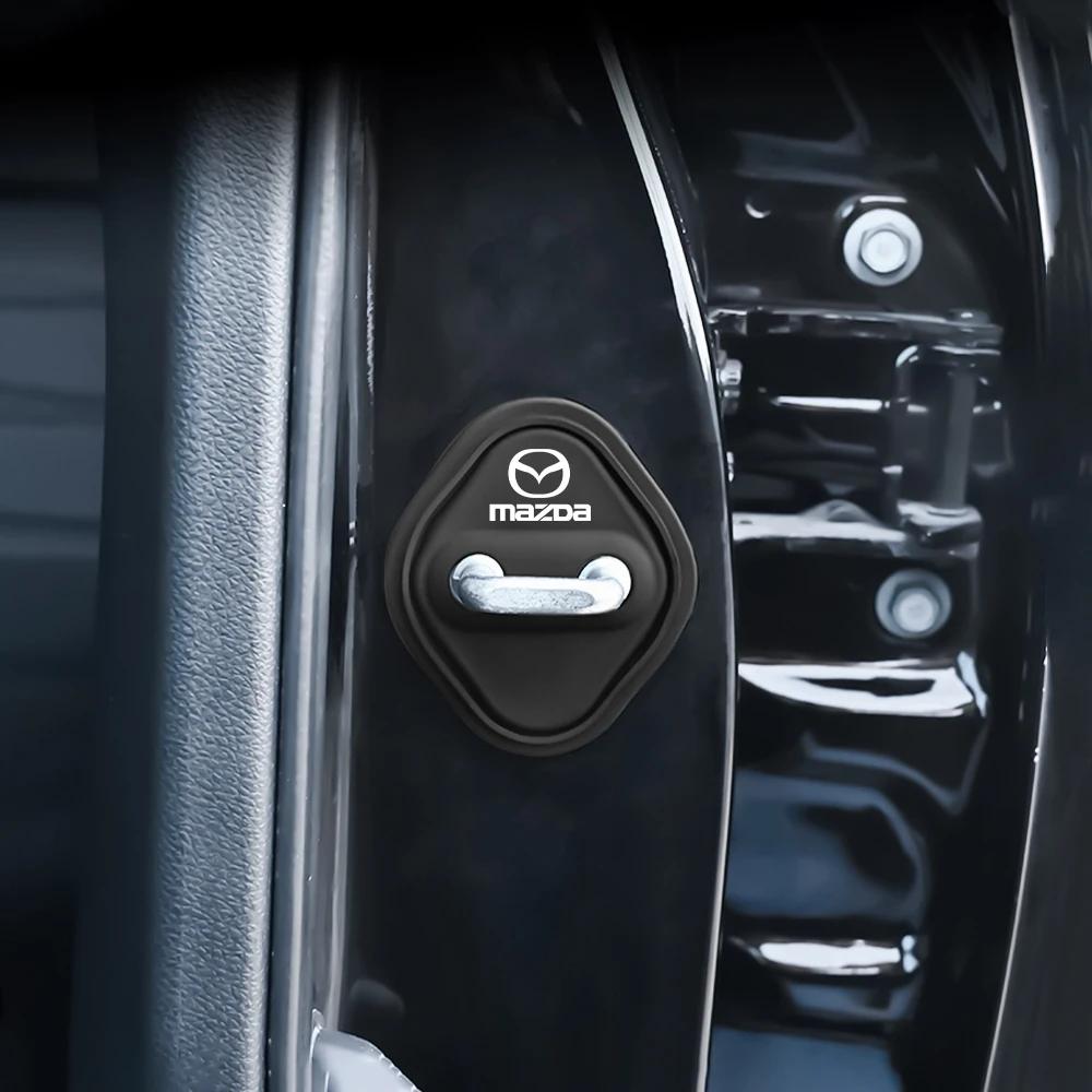 2025 Горячие 4 шт. Силиконовый Защитный Чехол для Замка Двери Силиконовый Чехол-Защелка Замка Двери для Mazda 3 Bk 6 Gh CX-5 CX30 MX-5 2 5 CX-3 GJ GL CX-8