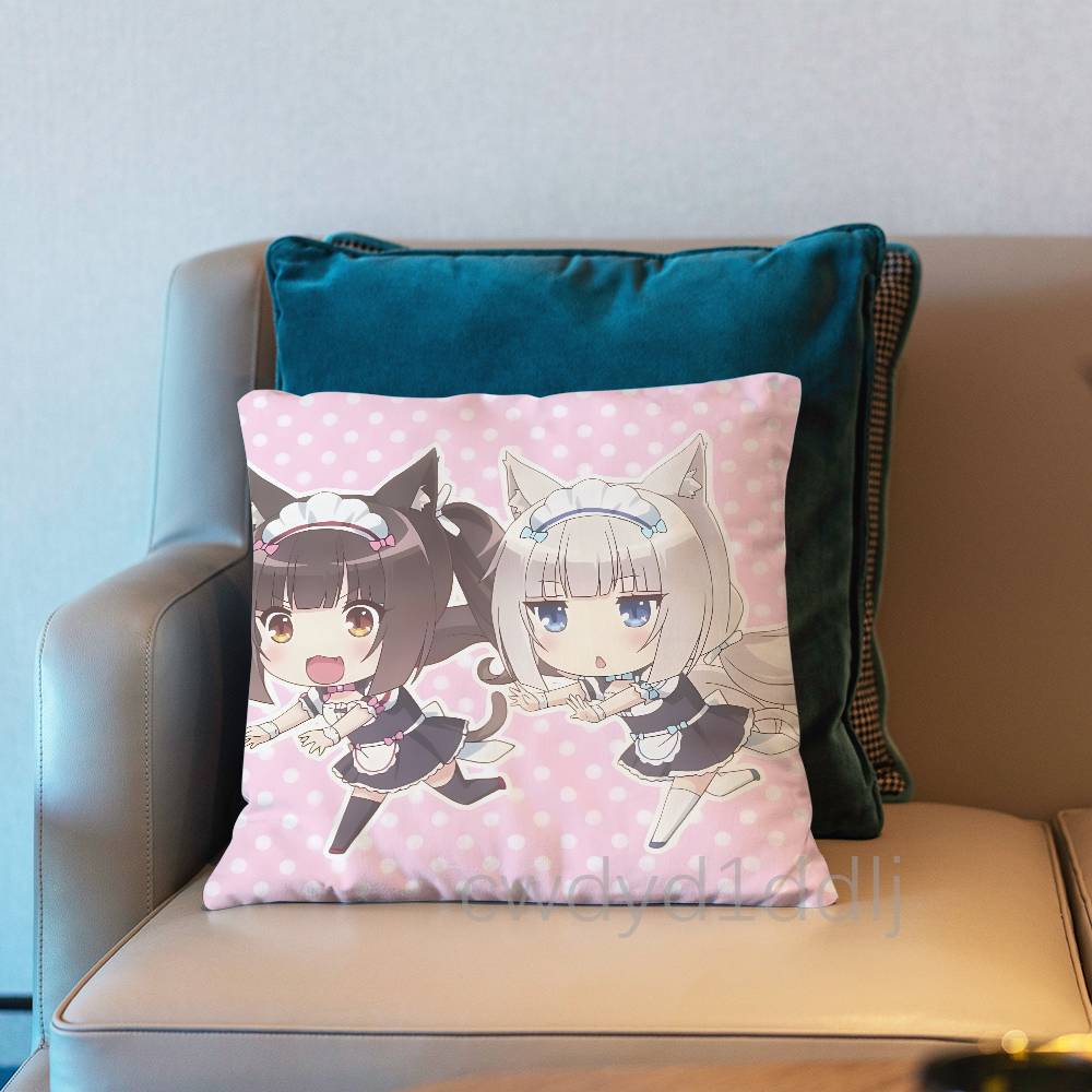 Chocovani NNekopara Chocola Наволочка Декоративная Наволочка На Подушку Чехол Для Подушки С Принтом Для Дивана