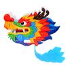 1 Set Handmade Paper Dragon Head Material Kit 2024 Year of The Dragon Spring Festival Dragon Dance Toy Kids DIY Crafts Material Bag Holiday Gift