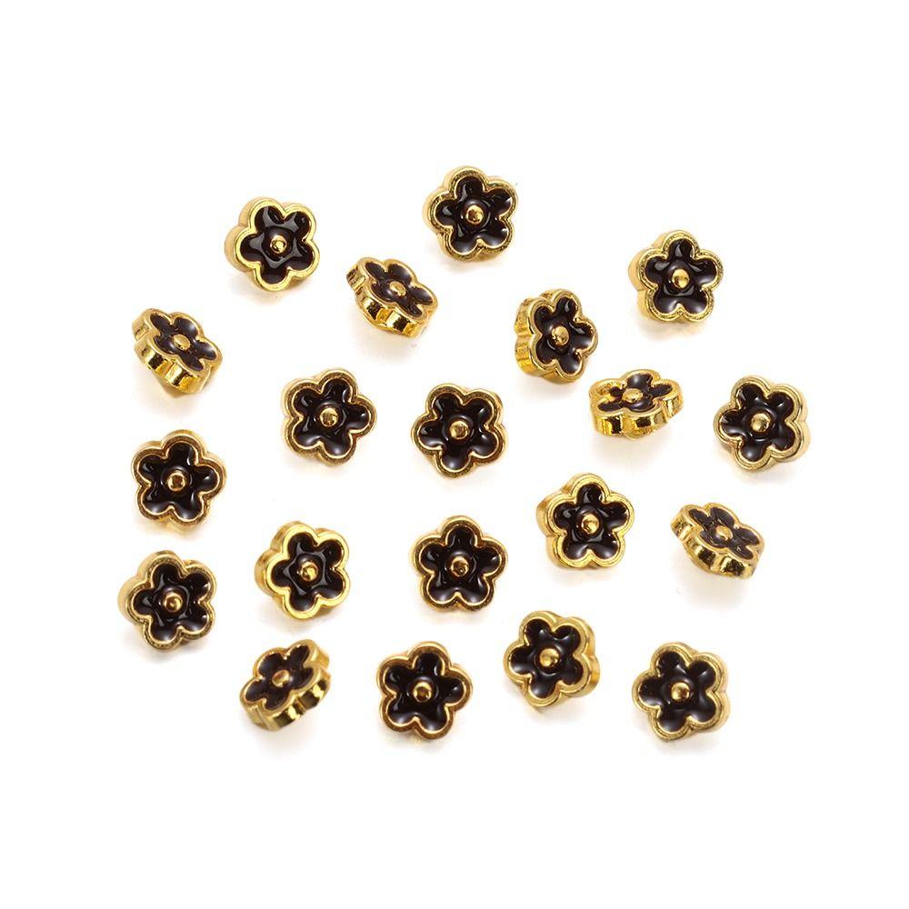 20pcs 5.5mm Flower Buckles Handmade DIY Doll Clothes New Stuffed Toys Accessories  1/6 Doll
