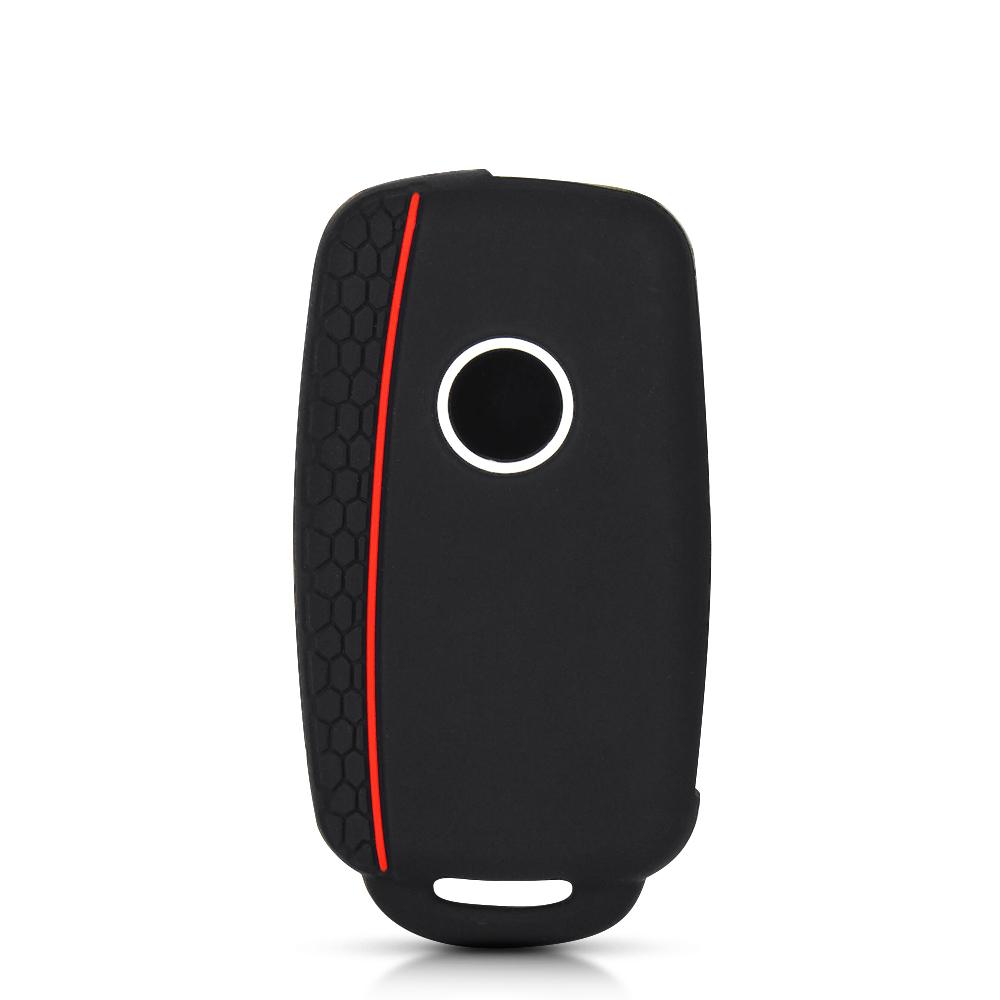 KEYYOU Silicone Remote Key Case Cover For Volkswagen For VW Bora Polo Tiguan Jetta Passat B5 B6 B7 Golf Beetle for Skoda Octavia
