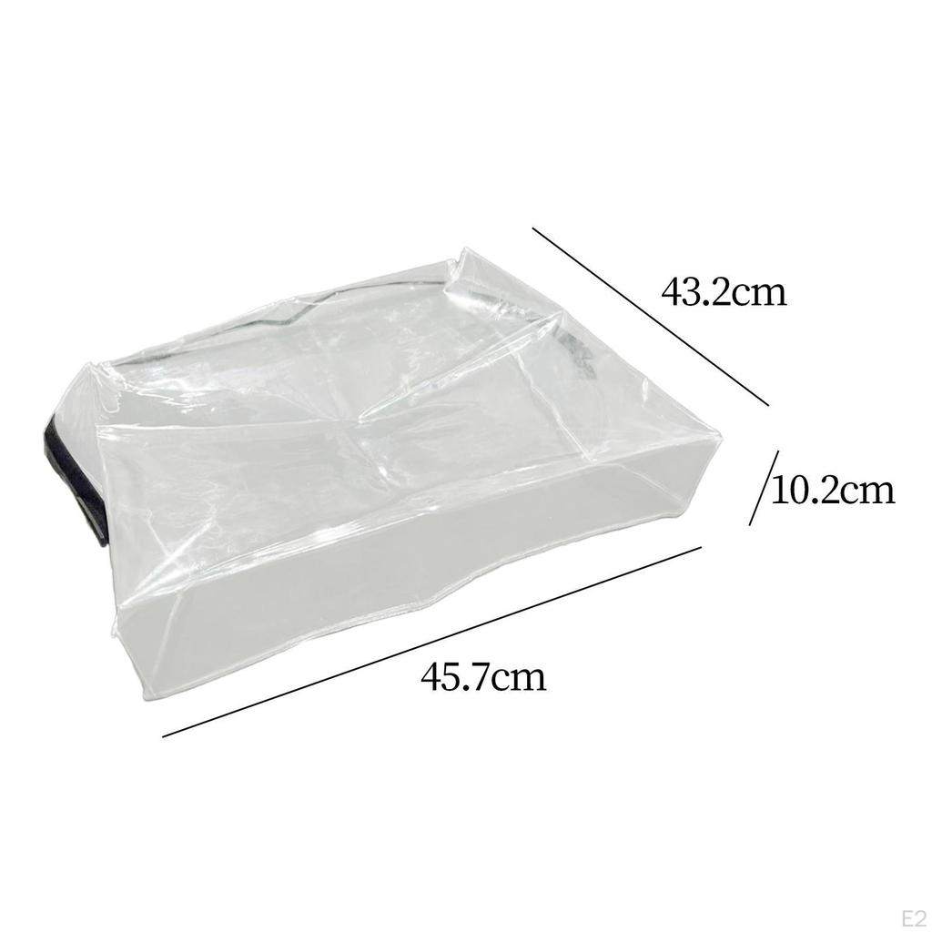 Children Dining Chair Cover Transparent Thicken with Adjustable Belt Strap