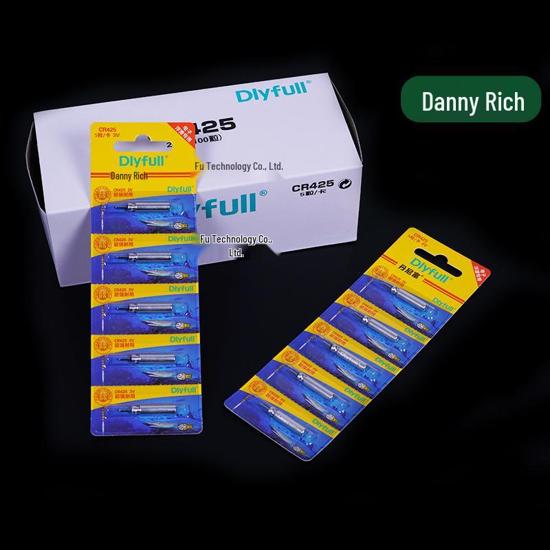 Dannyfu CR425 Долговечная светящаяся батарейка для поплавка ночной рыбалки