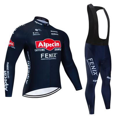 Alpecin New Team Дышащий Длинный Рукав Мужской Велосипедный Джерси Комплект MTB Велосипедная Одежда Осенняя Велосипедная Одежда Maillot Ropa Ciclismo