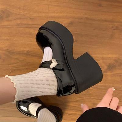 Женские туфли Мэри Джейн на толстой платформе в стиле Лолита, туфли-лодочки для вечеринок, новые босоножки, женская обувь, модные летние туфли Оксфорды Zapatos Q43