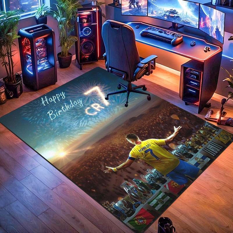 Cristiano Ronaldo's Legacy carpet Living room and bedroom mats printing Protective pad Art Doormat