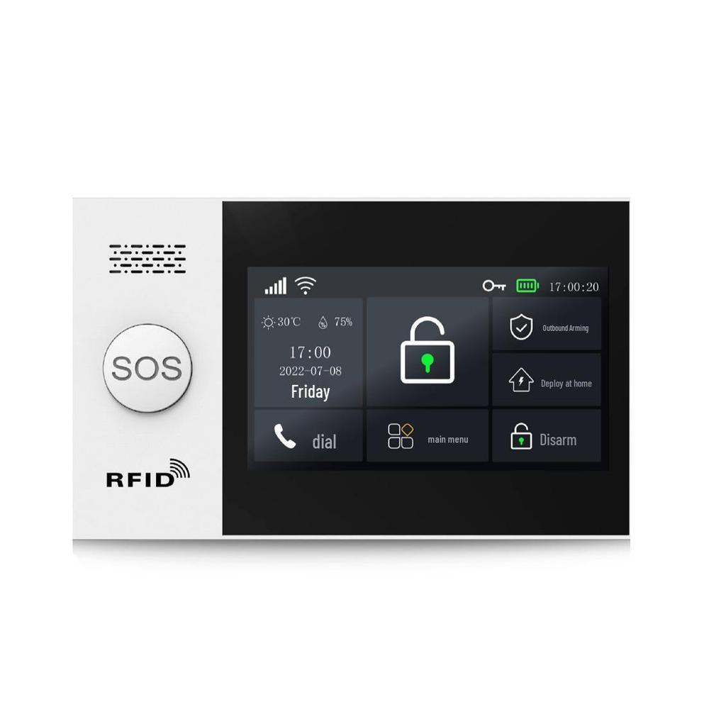Tuya Dual Network WiFi+4G Alarm System with 4.3" Touchscreen