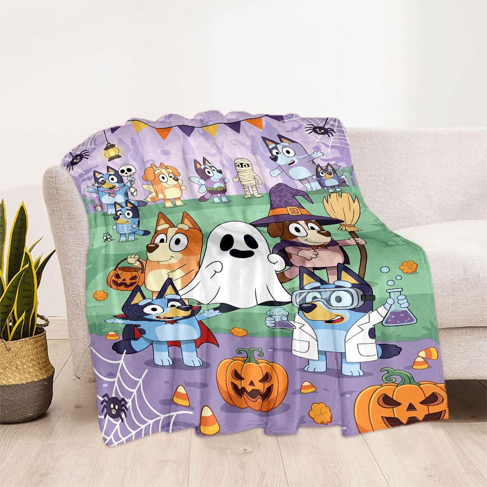 Diverse Dog Characters Blanket Ultra-Soft Perfect for Office Bed Livingroom Four Seasons Universal Digital Print