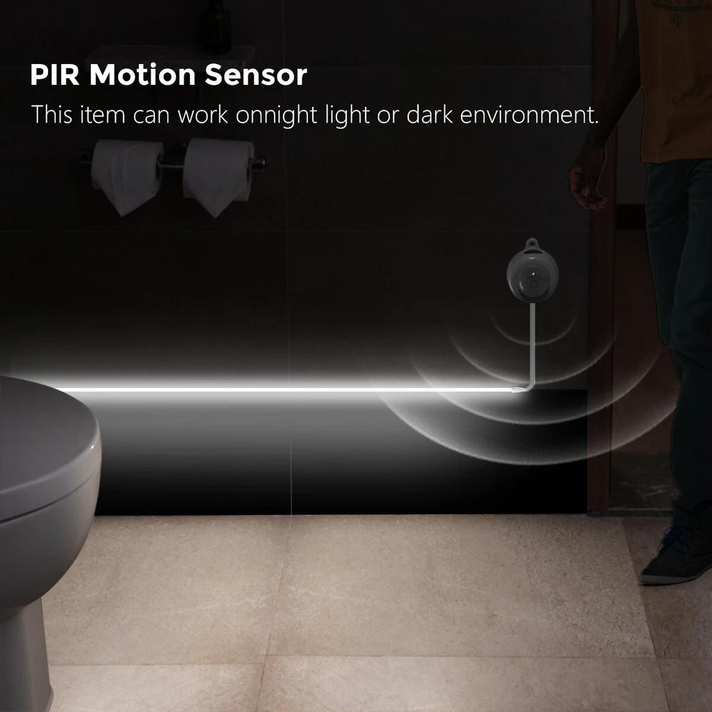 Лампа с автоматическим включением и выключением, беспроводной датчик движения PIR, светодиодная лента, 12 В, COB, лента для DIY, кухни, рождественская подсветка, украшение