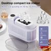 Desktop Ice Maker Machine Food-Grade Large Capacity Low Noise Compact Portable Design Automatic Ice Box Ice Cube Maker