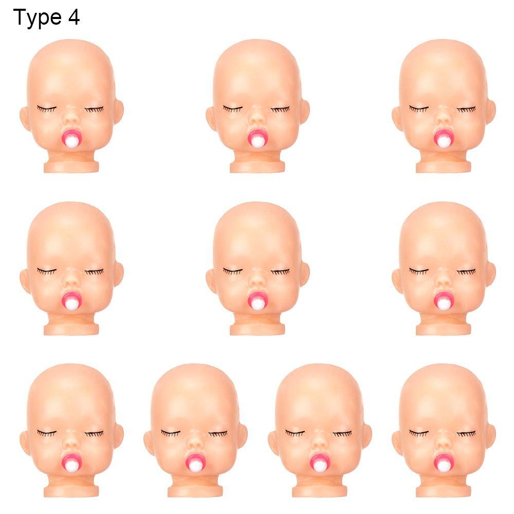 Материал брелок кулон красные розовые губы с соской кормушка мини кукольные головы спящий младенец голова