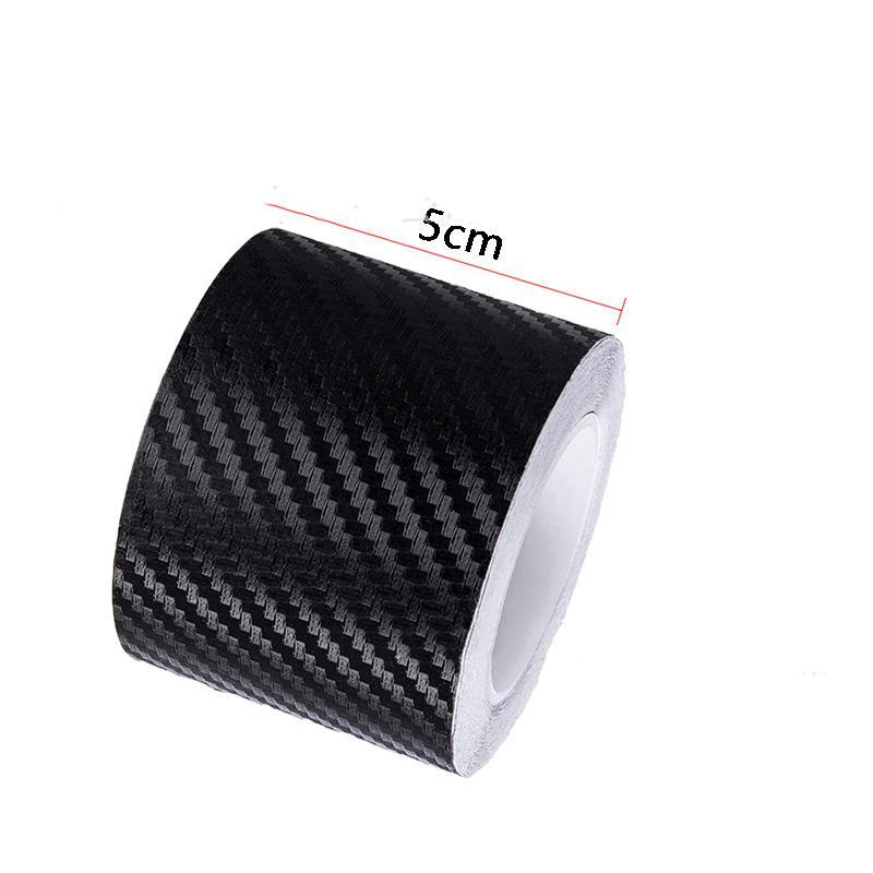 5M DIY Nano 3D Carbon Fiber Car Stickers Door Sill Protector Bumper Tape Car Protector Strip Водонепроницаемая защитная пленка