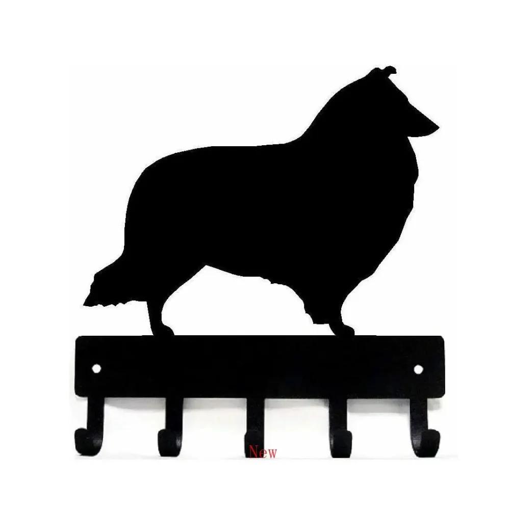 Акция Шелти Шетландская овчарка #02 Брелки для ключей и держатель для ключей для собак Маленький 6-дюймовый декор для дома Perchero Artwork