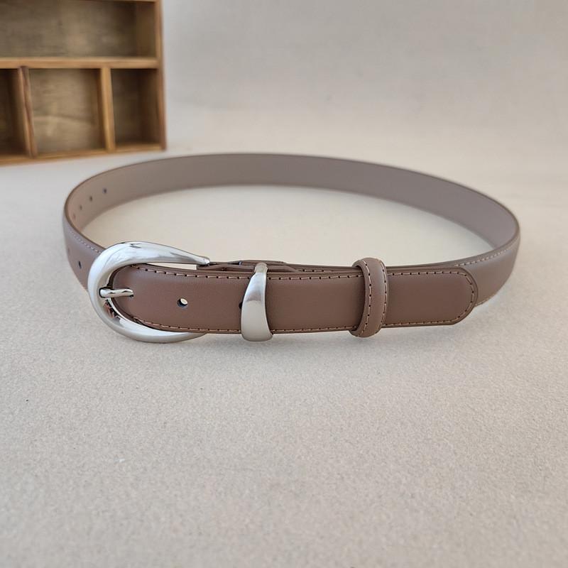 Minimalist Womens Style Waist Belt Metal Pin Buckle Dress Suit Belt Shapewear