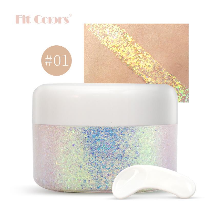 Fit Colors Хайлайтер-гель с глиттером «Хамелеон», мерцающие блестки для лица и тела «Звездный свет», жидкие тени для век, косметические средства для макияжа
