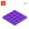 Нетоксичные 44 шт./лот 3031 4x4 Строительные блоки Аксессуары Moc Совместимые с Кирпичами DIY Образовательные Игрушки Для Детей Подарочная Коробка