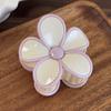 Летний кремовый цвет цветок заколка для волос для женщины девушки милая заколка пластиковая шпилька краб баретт женские модные аксессуары для волос