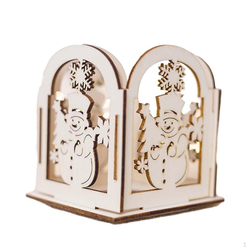 Candle Holder Candlestick Centerpiece Candelabra Wooden Holders for Christmas Gifts