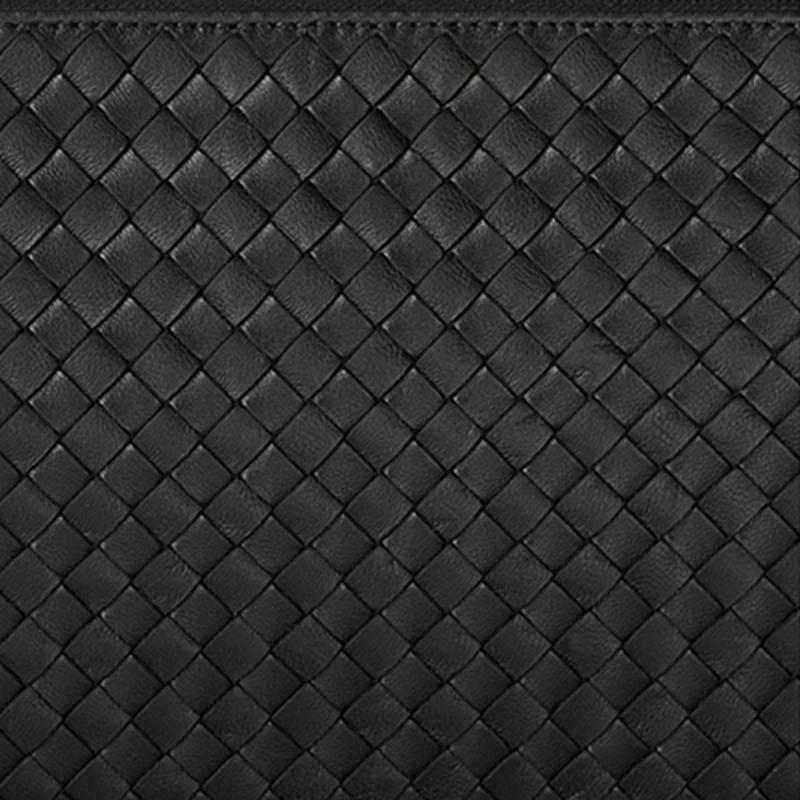 Bottega Veneta BV Плетеная цепь Застежка-молния Кожа ягненка Латунь Ручная сумка Через плечо Сумка женская Черный 510282VO0AD1000