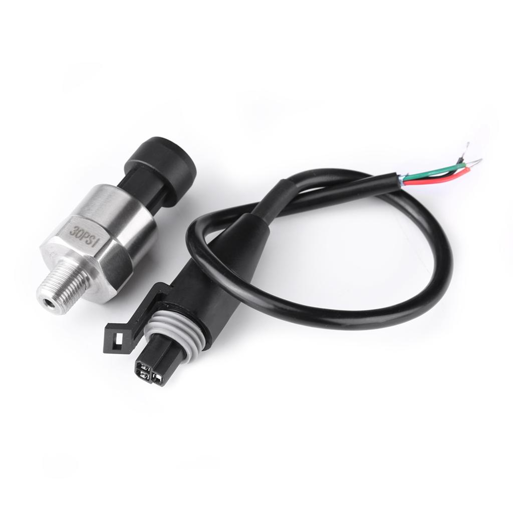 Pressure Gauge Transducer 1/8NPT Thread Stainless Steel Pressure Transducer Sender Sensor for Oil Fuel Air Water