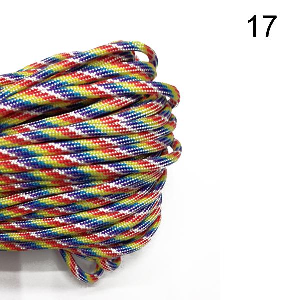 Шнур для кемпинга, 100 футов, 31 м, веревка для палатки Guyline Tpye III, 7-прядный ремешок, шнур для похода на открытом воздухе