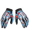 Lightweight Touchscreen Motorcycle Cycling Gloves With Full Fingers Men Women - Blue Yellow Nylon S M L XL