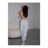 Gray Unisex Loose-fit Sweat-wicking Jogger Sweatpants