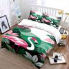 Pink flamingos with leaves. Bedding sets Duvet cover sets Duvet covers Pillowcases(1*Duvet Cover 2*Pillowcases without duvet insert)