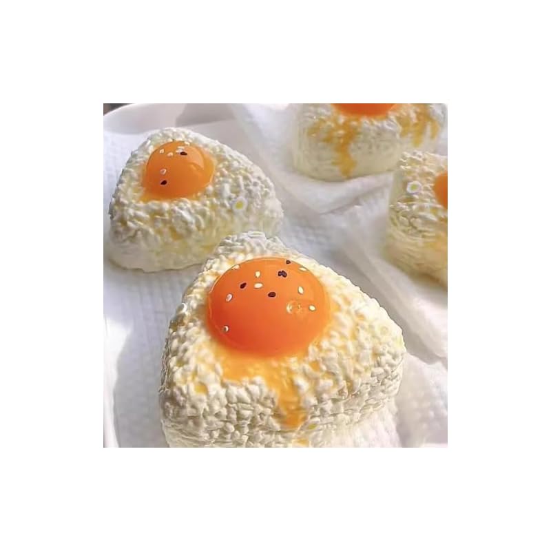 Милая сквиш-игрушка в виде рисового шарика, Сквиш-игрушка, Снятие стресса, Расслабление, Убийца времени, Медленно поднимающаяся, Мягкая, Веселая еда-игрушка, Идеально для фестивалей, Рождества,